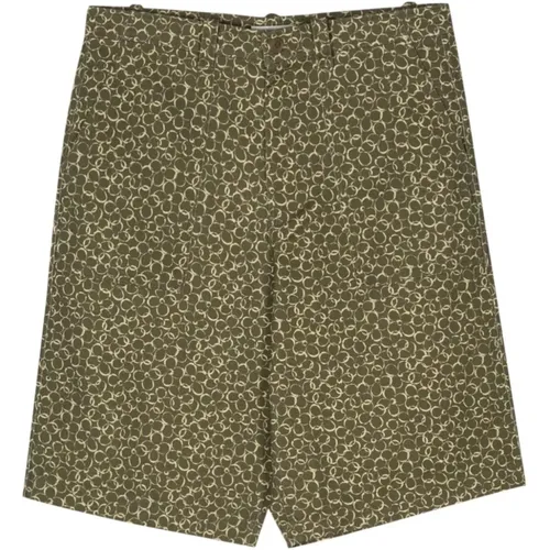 Casual Shorts, male, , Size: XS Floral Bermuda Shorts - Maison Kitsuné - Modalova