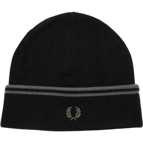 Beanies, male, , Size: ONE SIZE Cap without visor - Fred Perry - Modalova