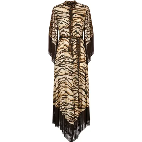 Dress MultiColour , female, Sizes: S - Roberto Cavalli - Modalova