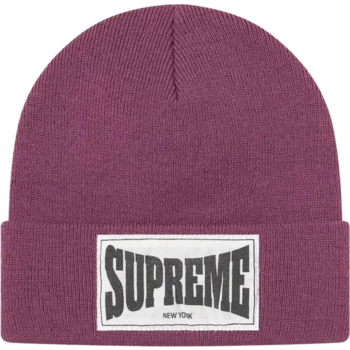 Limited Edition Woven Label Beanie , unisex, Sizes: ONE SIZE - Supreme - Modalova