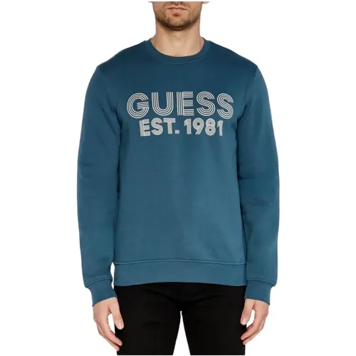 Sweatshirts, male, , Size: M Crewneck Sweatshirt - Guess - Modalova