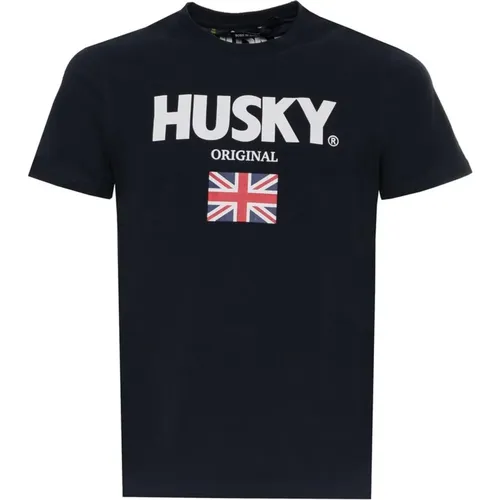 T-Shirts , Herren, Größe: L - Husky Original - Modalova