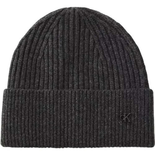 Beanies, unisex, , Size: ONE SIZE Metal Wool Beanie - Calvin Klein - Modalova
