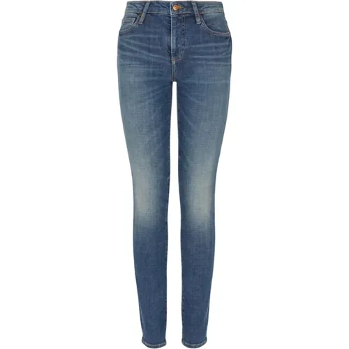 Blaue Jeans , Damen, Größe: W24 - Armani Exchange - Modalova