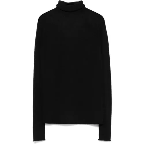 Schwarze Pullover für Männer , Damen, Größe: M - Roberto Collina - Modalova