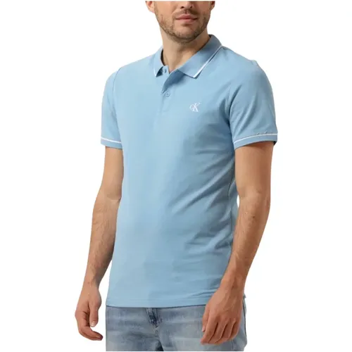 Herren Polo & T-Shirts Tipping Slim Polo , Herren, Größe: XL - Calvin Klein - Modalova