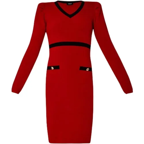 Casual Dress - Chilly Pepper/Black , female, Sizes: S - Liu Jo - Modalova