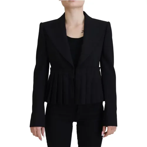 Wool Blazer Jacket , female, Sizes: 2XS - Dolce & Gabbana - Modalova