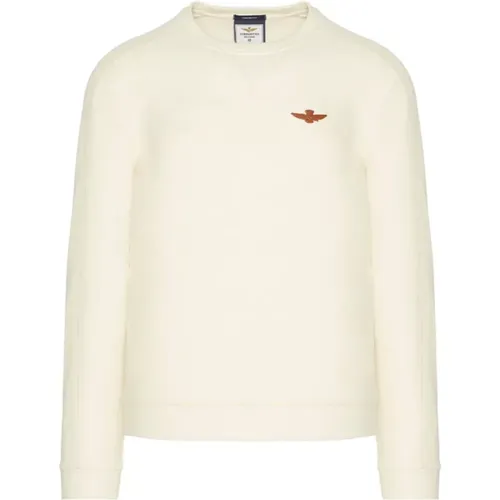 Kapuzenloser Pullover , Herren, Größe: M - aeronautica militare - Modalova