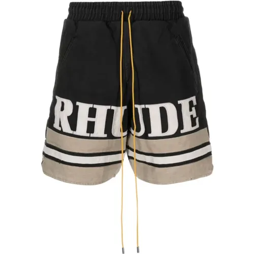Embroidered Logo Shorts , male, Sizes: S - Rhude - Modalova