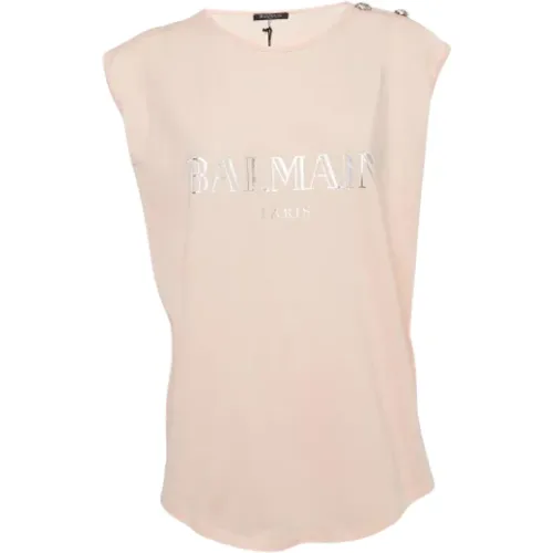 Pre-owned Tops, female, , Size: XL Pre-owned Cotton tops - Balmain Pre-owned - Modalova