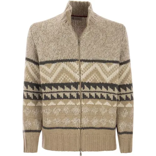 Stylish Zip-through Sweatshirt for Men , male, Sizes: XL - BRUNELLO CUCINELLI - Modalova