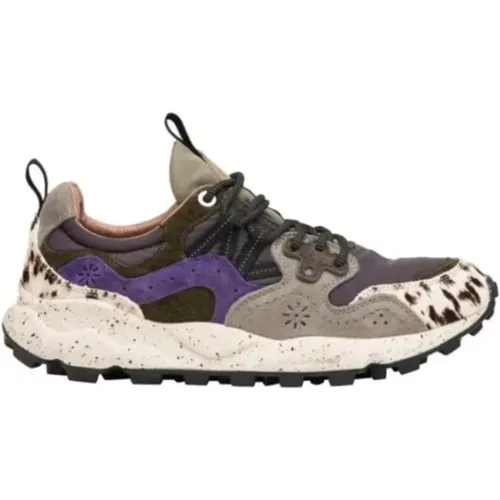 Yamano 3 Sneakers with Fabric Upper and Rubber Sole , male, Sizes: 7 UK - Flower Mountain - Modalova