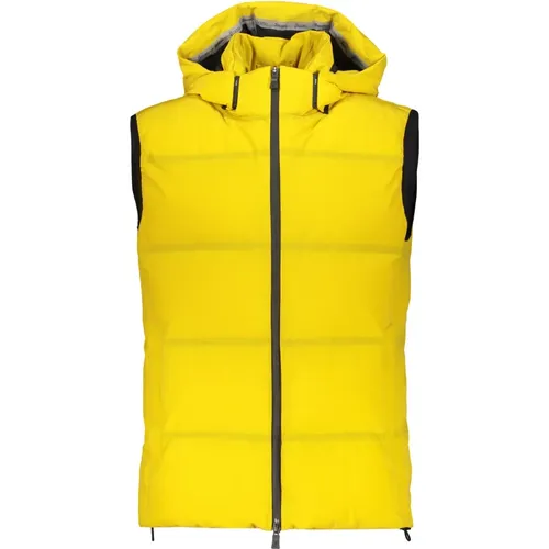 Vests, male, , Size: L Padded Vest with Hood - Herno - Modalova