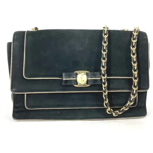 Pre-owned Cross Body Bags, female, , Size: ONE SIZE Pre-owned Leather shoulder-bags - Salvatore Ferragamo Pre-owned - Modalova