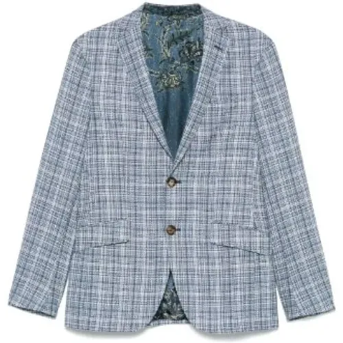 Blazers, male, , Size: XL Light Buttoned Blazer with Pockets - ETRO - Modalova