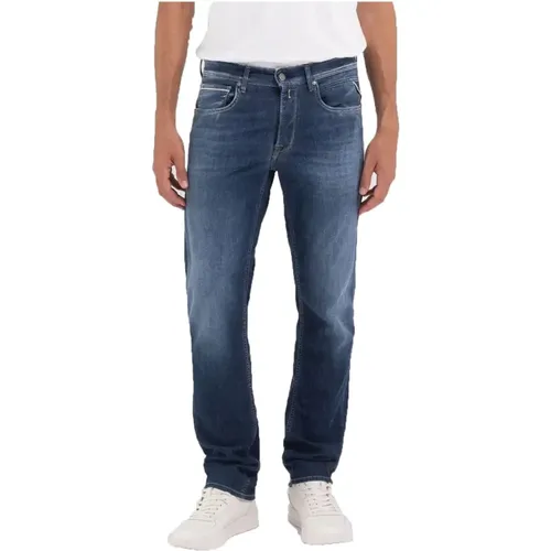 Slim-fit Jeans , Herren, Größe: W33 L32 - Replay - Modalova