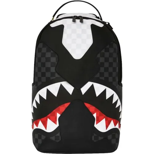 Backpacks, unisex, , Size: ONE SIZE Black Chess Shark Backpack Unisex - Sprayground - Modalova