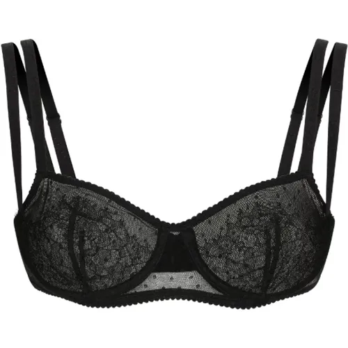 Bras, female, , Size: S Point d'Esprit Underwire Bra - Dolce & Gabbana - Modalova