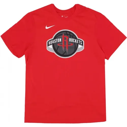NBA Essential Logo Tee Houroc , Herren, Größe: L - Nike - Modalova