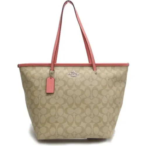 Pre-owned Tote Bags, female, , Size: ONE SIZE Pre-owned Coated canvas shoulder-bags - Coach Pre-owned - Modalova