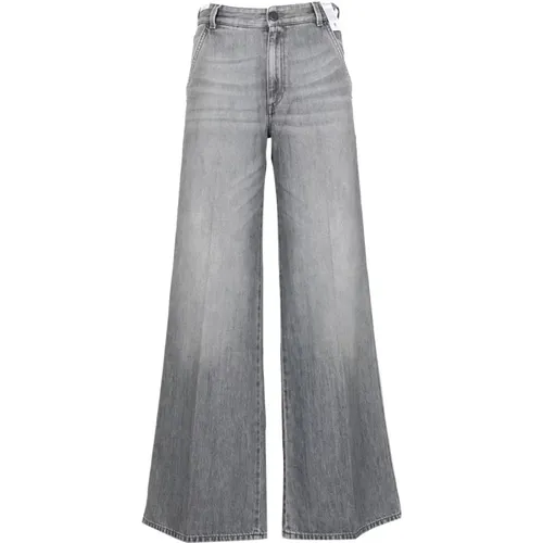 High Waist Wide Leg Denim Jeans - PT Torino - Modalova