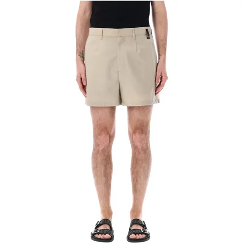 Hohe Taille Beige Shorts Ss24 Fendi - Fendi - Modalova