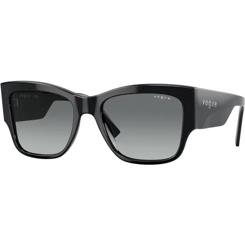 Grey Shaded Sunglasses,Transparent Pink/Grey Shaded Sunglasses,Havana/Burgundy Shaded Sunglasses - Vogue - Modalova