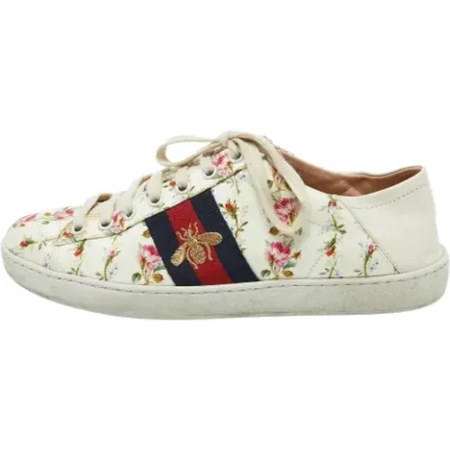 Pre-owned Sneakers, female, , Size: 6 1/2 US Pre-owned Canvas sneakers - Gucci Vintage - Modalova