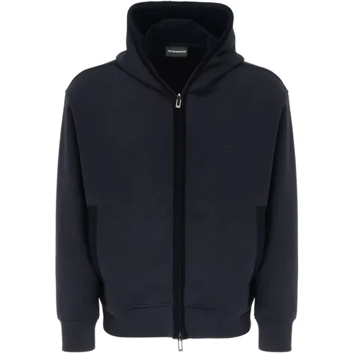 Blaues Sweatshirt 6D1M97-0920 , Herren, Größe: M - Emporio Armani - Modalova