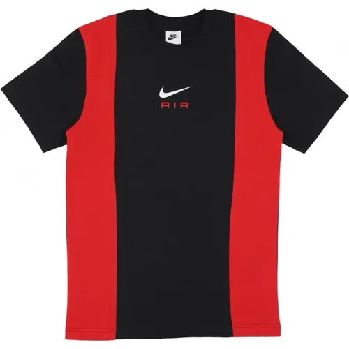 Sportswear Air Top Schwarz/Rot , Herren, Größe: M - Nike - Modalova