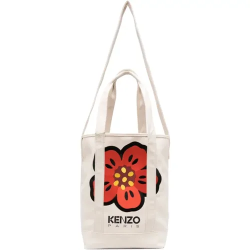 Tote Bags, male, , Size: ONE SIZE Boke Flower-print Tote Bag - Kenzo - Modalova