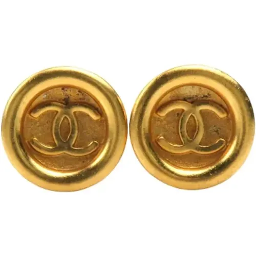 Pre-owned Jewellery, female, , Size: ONE SIZE Pre-owned Metal earrings - Chanel Vintage - Modalova