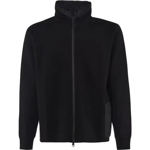 Schwarzer Baumwoll-Zip-Sweater , Herren, Größe: L - C.P. Company - Modalova