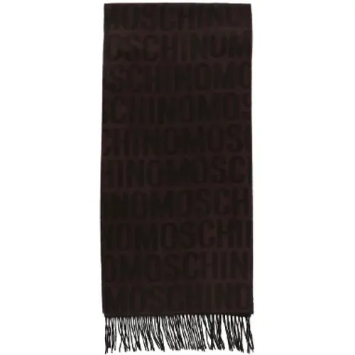 Pre-owned Wool scarves , male, Sizes: ONE SIZE - Moschino Pre-Owned - Modalova