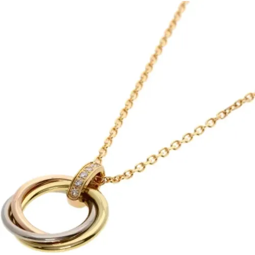 Pre-owned Jewellery, female, , Size: ONE SIZE Pre-owned Rose Gold necklaces - Cartier Vintage - Modalova