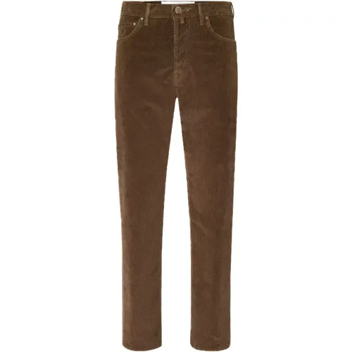 Chinos, male, , Size: W37 Velvet 5-Pocket Pants in - Jacob Cohën - Modalova