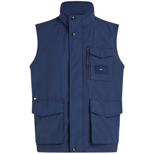 Vests, male, , Size: XL Utility Sleeveless Vest - Tommy Hilfiger - Modalova