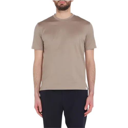 T-shirt in filo , male, Sizes: S, XL, 3XL, M, L, 2XL - Paolo Pecora - Modalova