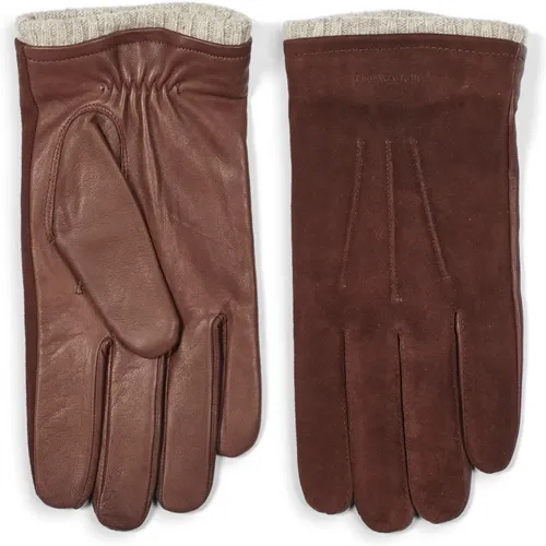 Premium Suede and Leather Gloves , male, Sizes: L, M, S, XL - Howard London - Modalova