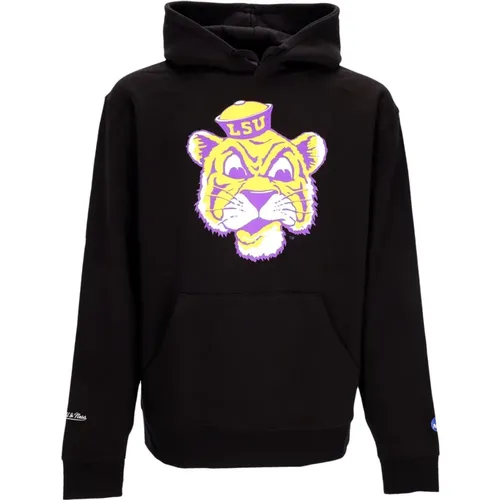 Hoodies, male, , Size: M LSU Tigers Logo Hoodie Sweatshirt - Mitchell & Ness - Modalova