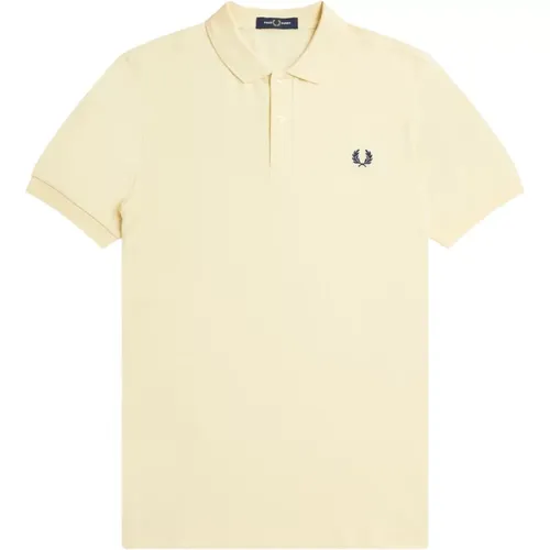 Polo Shirts, male, , Size: XL Slim Fit Polo Ice Cream & French Navy - Fred Perry - Modalova