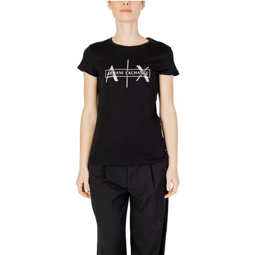T-Shirts , female, Sizes: XL, XS, M, L, S - Armani Exchange - Modalova