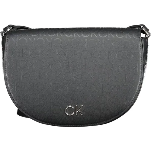 Schwarze Umhängetasche mit Verstellbarem Riemen , Damen, Größe: ONE Size - Calvin Klein - Modalova