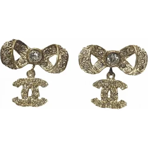 Pre-owned Jewellery, female, , Size: ONE SIZE Pre-owned Metal earrings - Chanel Vintage - Modalova