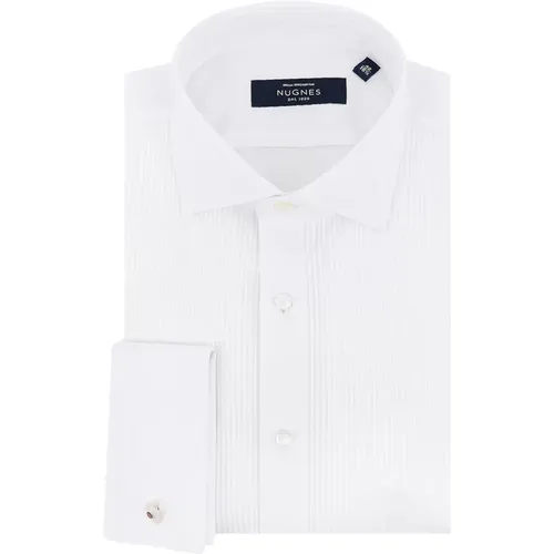 Weißes Baumwollhemd Französischer Kragen , Herren, Größe: 4XL - Lardini - Modalova