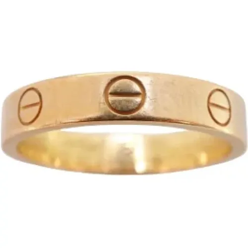 Pre-owned Rose Gold rings , female, Sizes: ONE SIZE - Cartier Vintage - Modalova