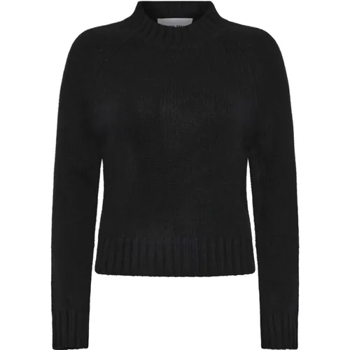 Kaschmir Schwarzer Crew Neck Pullover - Emerson Renaldi - Modalova