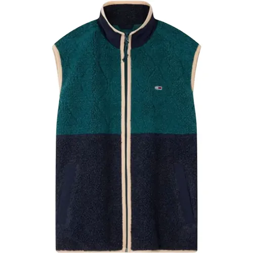 Grünes Teddy Fleece Gilet - Tommy Hilfiger - Modalova