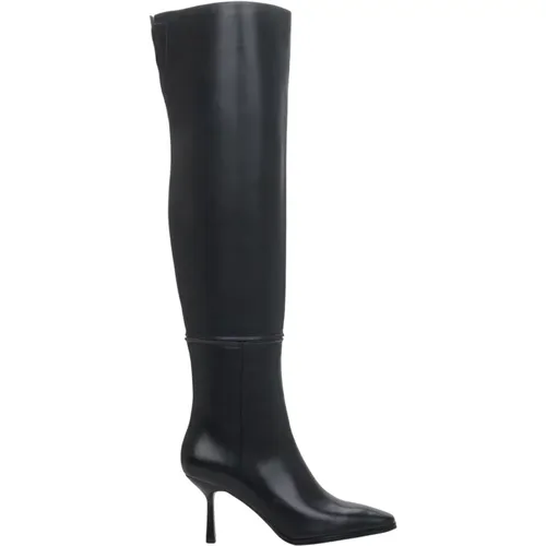 Women`s Heeled Wide-Calf Boots in Er00114227 , female, Sizes: 3 UK, 4 UK, 6 UK, 7 UK, 5 UK - Estro - Modalova